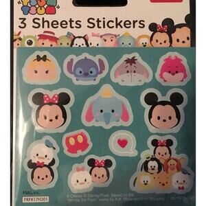Disney Tsum Tsum 3 Sheets‎ Stickers
